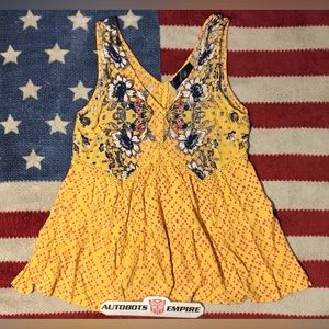 NWOT Vintage Womens BLUE RAIN Flower Floral Sun Dress S Summer rlpc Lauren Kors